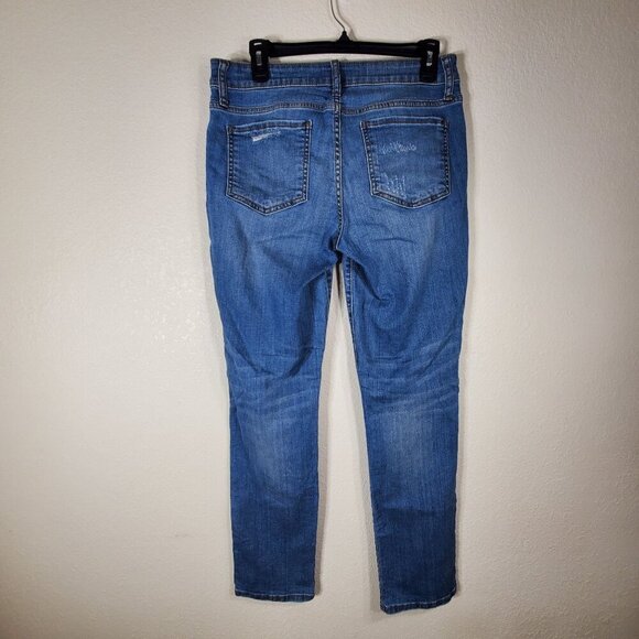 Kut From The Kloth Womans Size 6 Jeans Distressed Skinny Fit Blue Womens Jeans - Picture 2 of 12